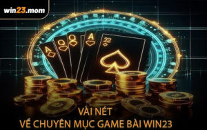 Vài Nét Về Chuyên Mục Game Bài WIN23